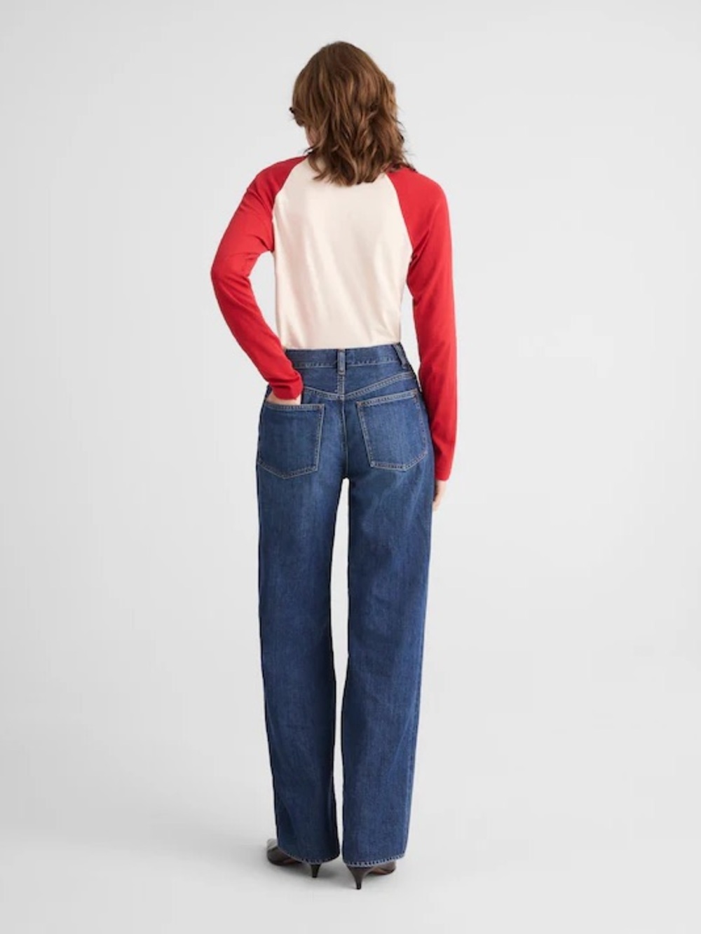 Madewell High-Rise Wide-Leg Denim in Classic Blue - Picture 2 of 9